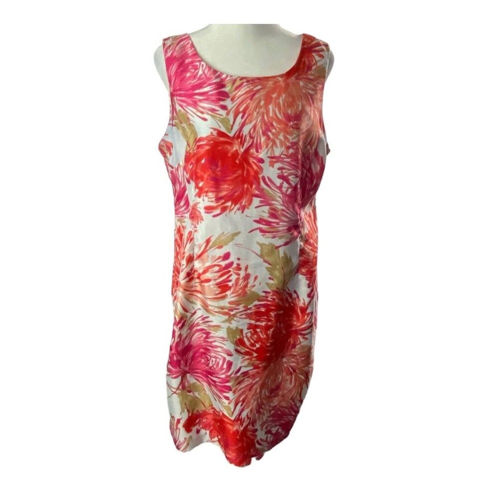 STUDIO 1 Women Sleeveless Sheath‎ Dress Sz 12p Spring Floral Multicolor 15-9